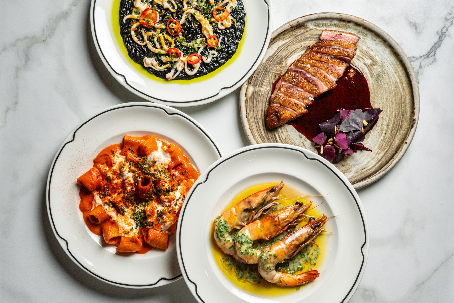 A vibrant spread of Nicola's cooking